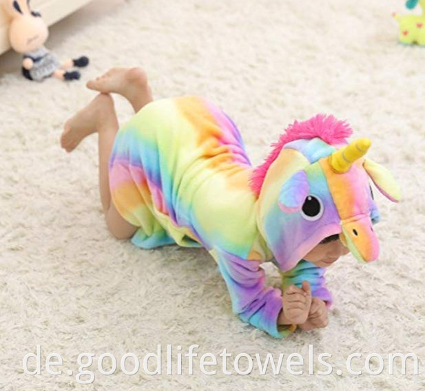 Unicorn Flannel Fleece Girls Hooded Bathrobes